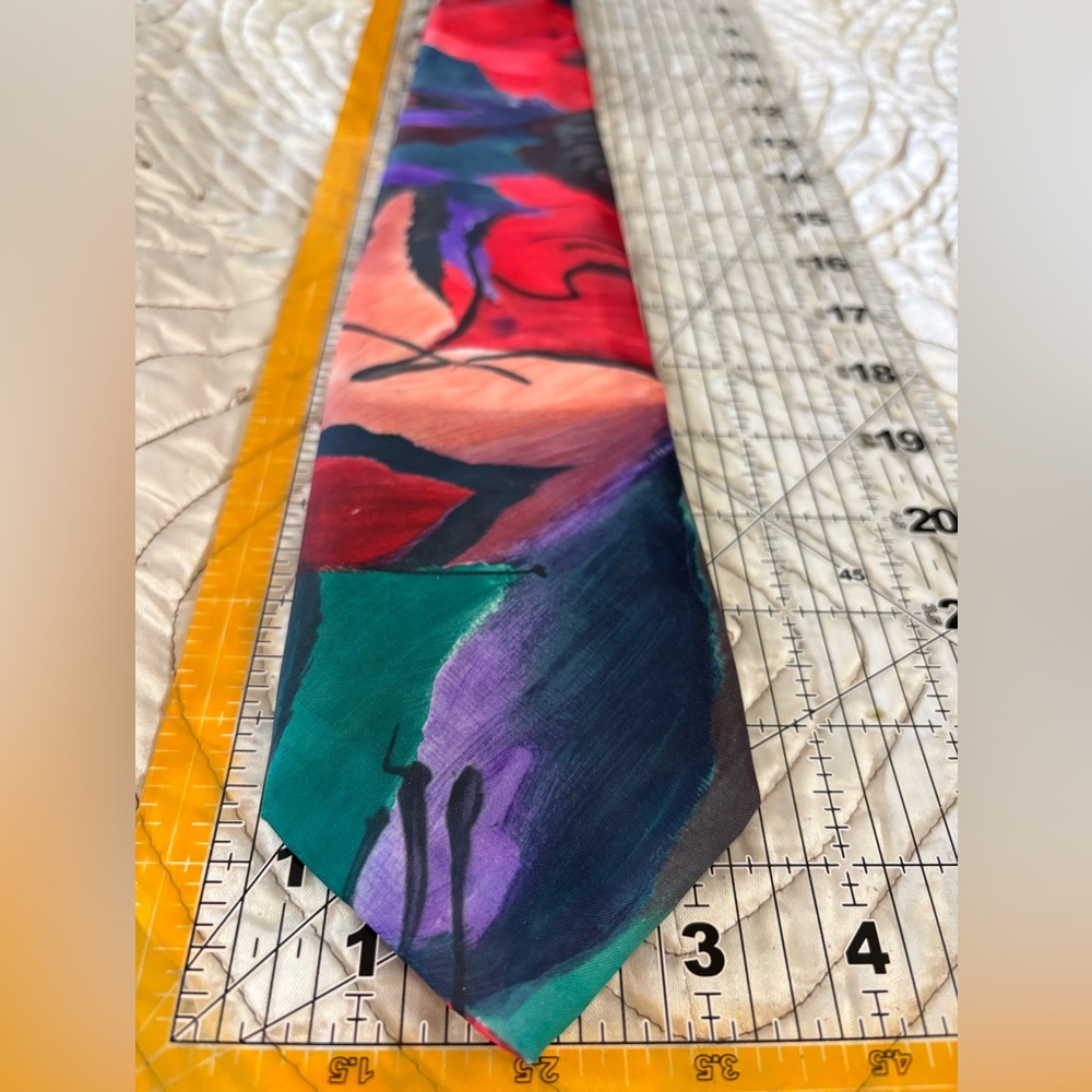 Floral Watercolor Tie